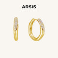 Elsa Pavé Waterdrop Hoops