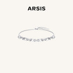 Paperclip Chain Bracelet with Cubic Zirconia