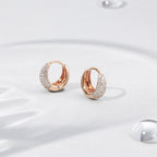 Crafted Bold Teardrop Hoop Earrings