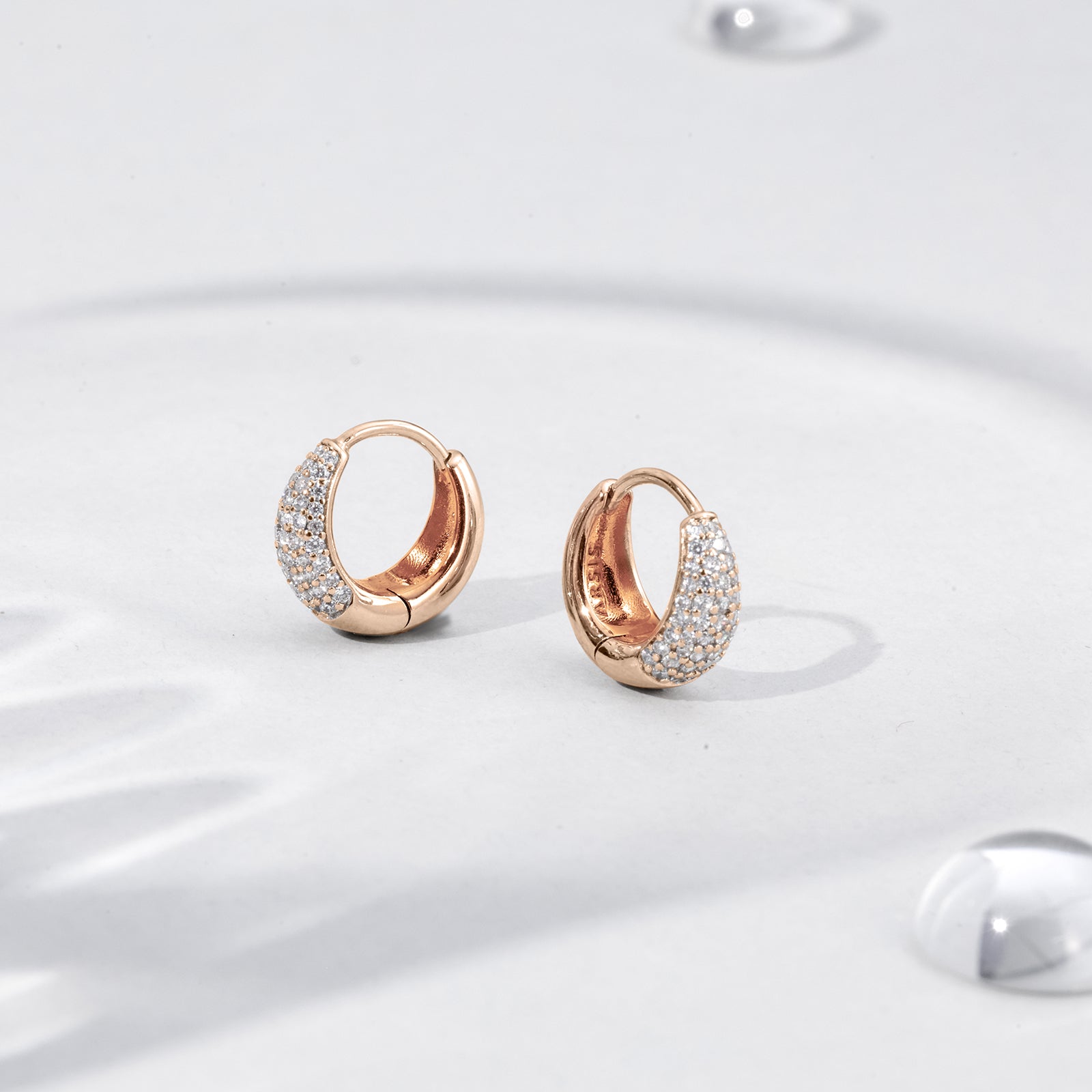 Crafted Bold Teardrop Hoop Earrings