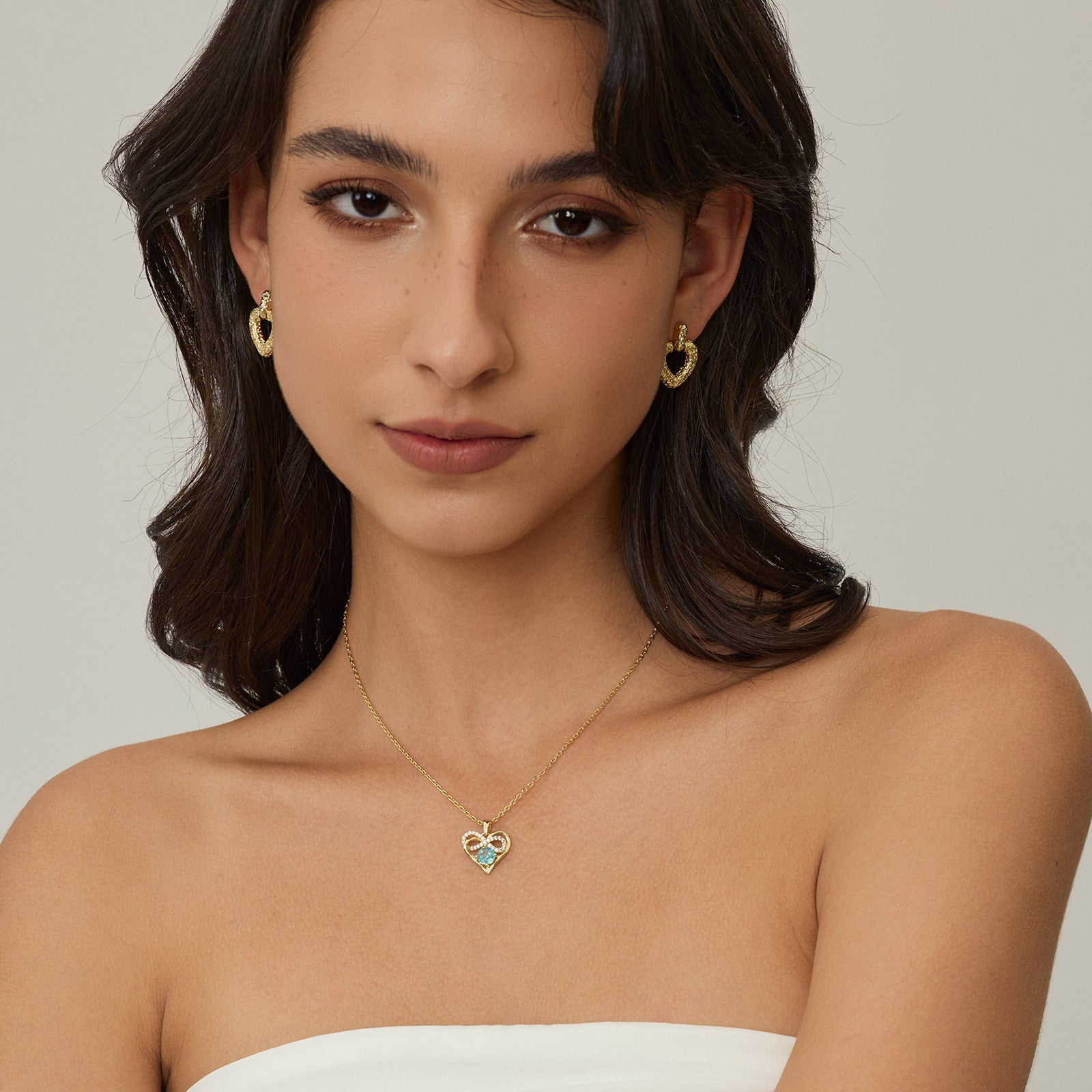 Bow-Knot Heart Necklace