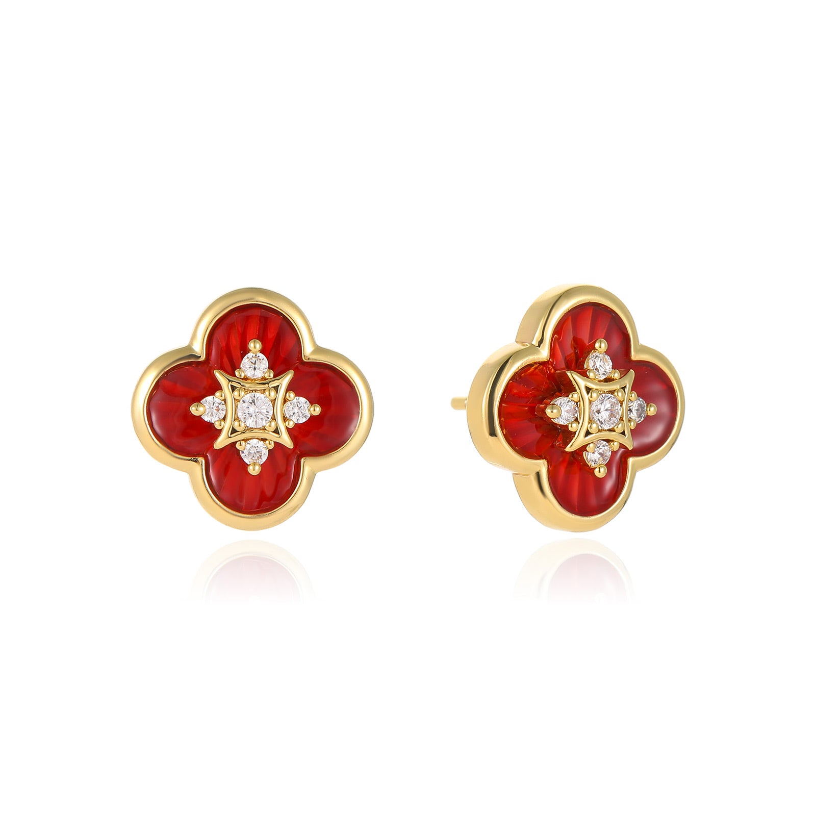 Secret Garden Clover Stud Earrings