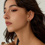 Innocence Age Hexagon Hoop Earrings