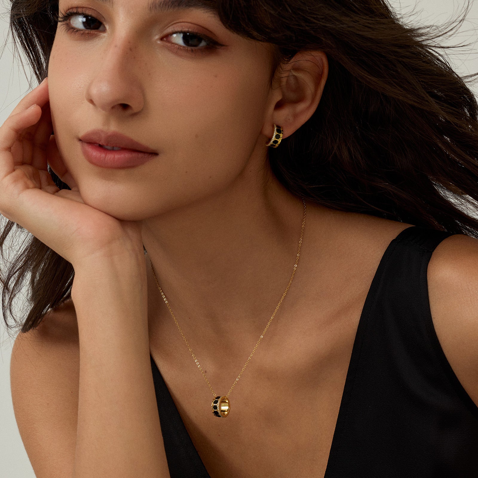 Innocence Age Hexagon Pendant Necklace
