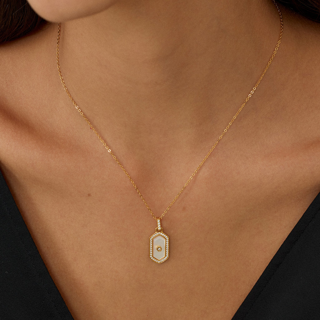Innocence Age Shield Pendant Necklace
