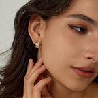 Innocence Age Hexagon Hoop Earrings