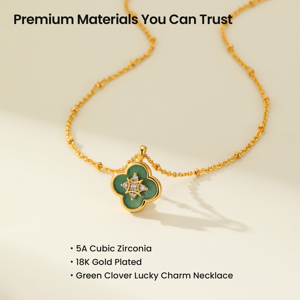 Secret Garden Clover Pendant Necklace