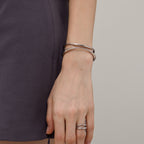 Crafted Double-Layer Cuff Bracelet