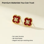 Secret Garden Clover Stud Earrings