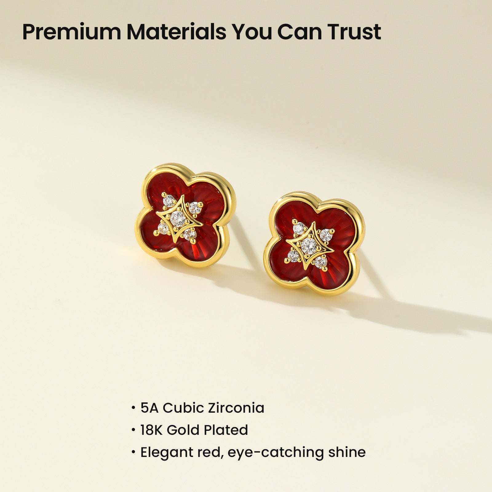 Secret Garden Clover Stud Earrings