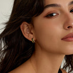 Innocence Age Hexagon Hoop Earrings