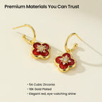 Secret Garden Clover Drop Earrings