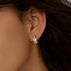 Innocence Age Hexagon Hoop Earrings