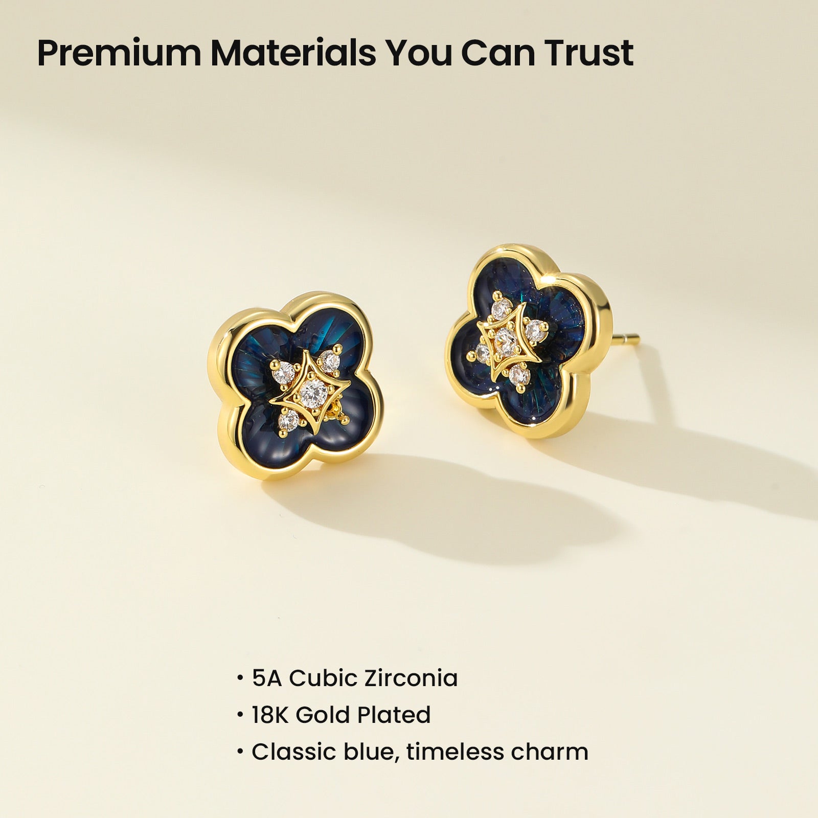 Secret Garden Clover Stud Earrings