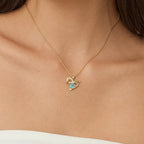 Bow-Knot Heart Necklace