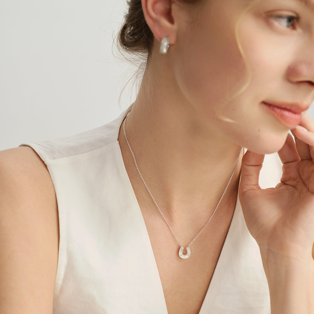 Lucky Symbol Horseshoe Necklace