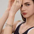 Crafted Double-Layer Cuff Bracelet
