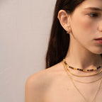 Olivia Double-Row CZ Hoop Earrings