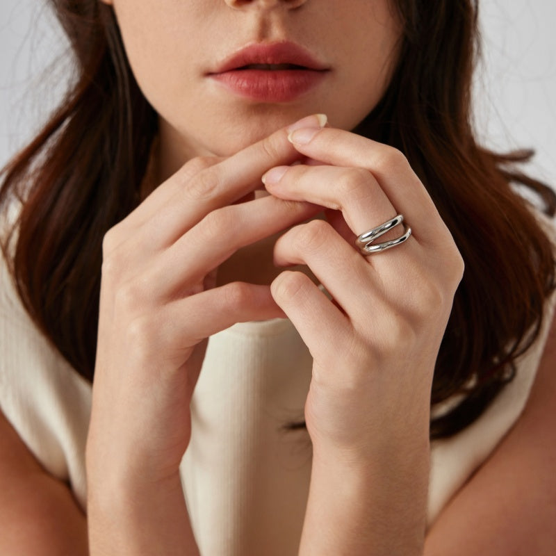 Crafted Spiral Open Ring
