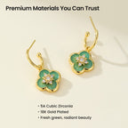 Secret Garden Clover Drop Earrings