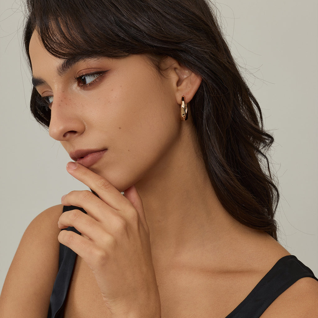 Mix & Match Textured Huggie Earrings