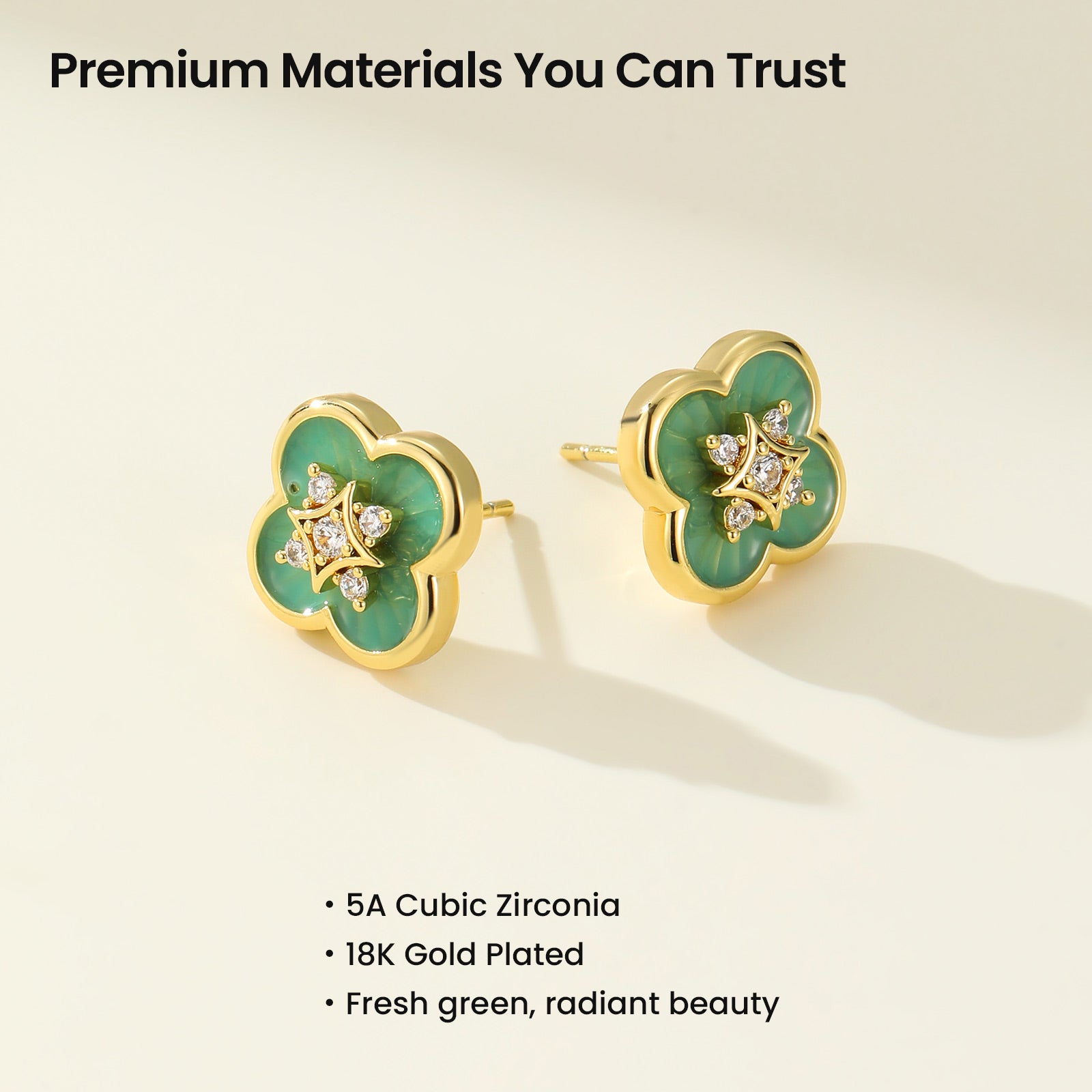 Secret Garden Clover Stud Earrings