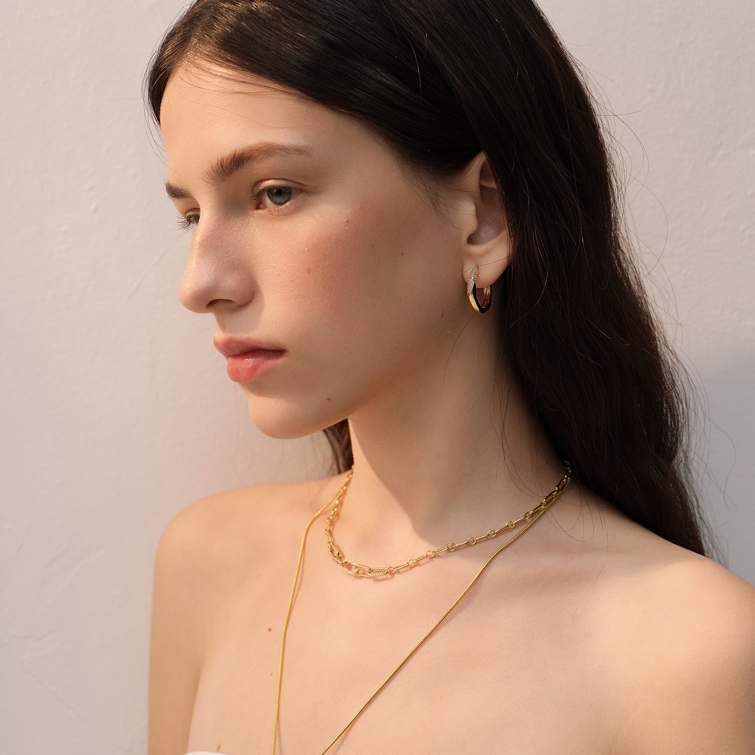 Elsa Pavé Waterdrop Hoops