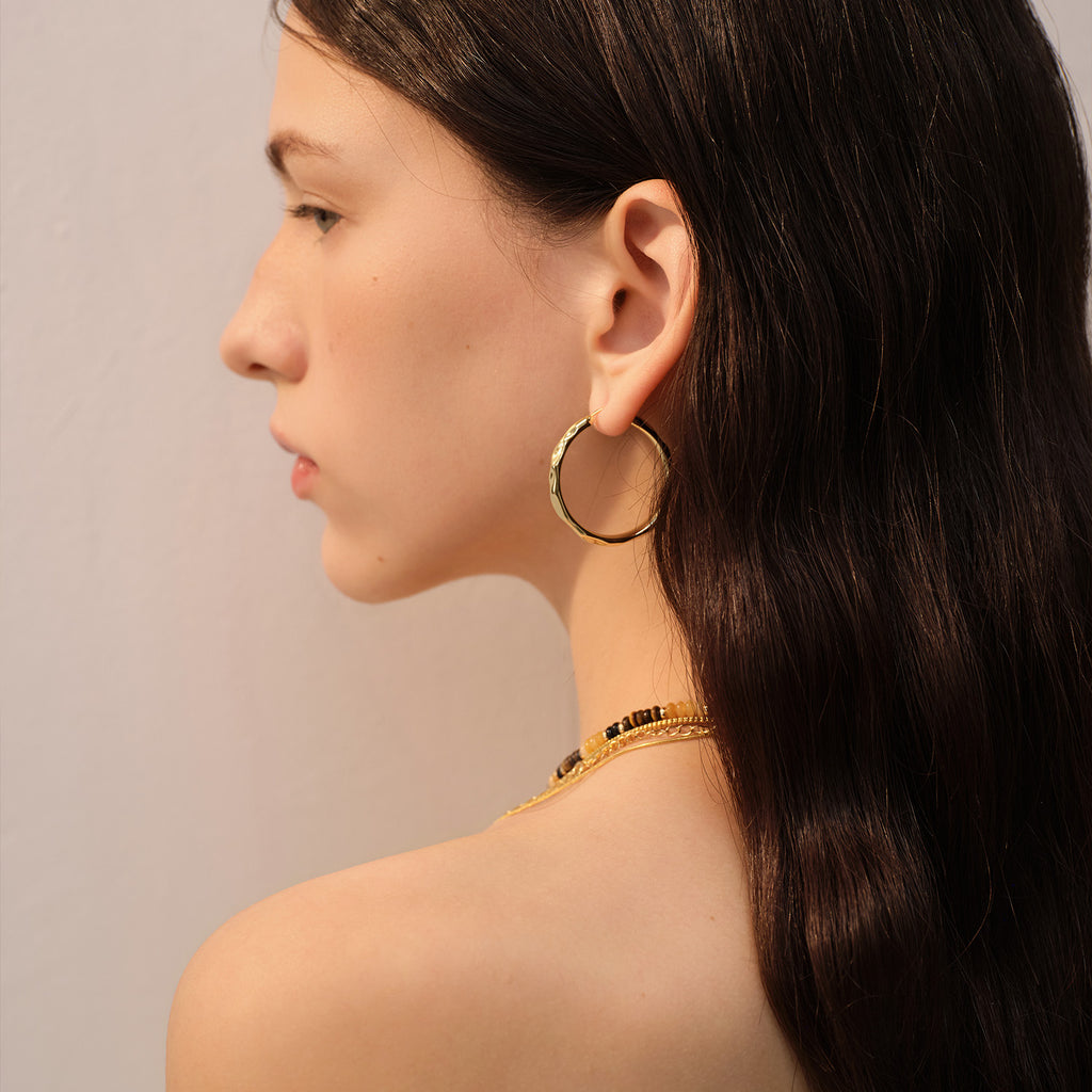 Mix & Match Textured Large Hoops
