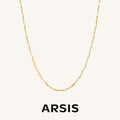 Cube Thin Chain Link Necklace