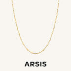 Cube Thin Chain Link Necklace