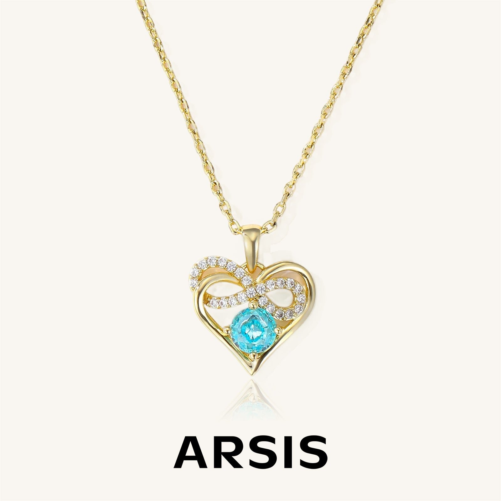 Bow-Knot Heart Necklace