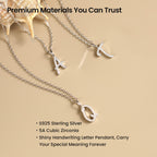 Imprint Artistic Initial Pendant Necklace