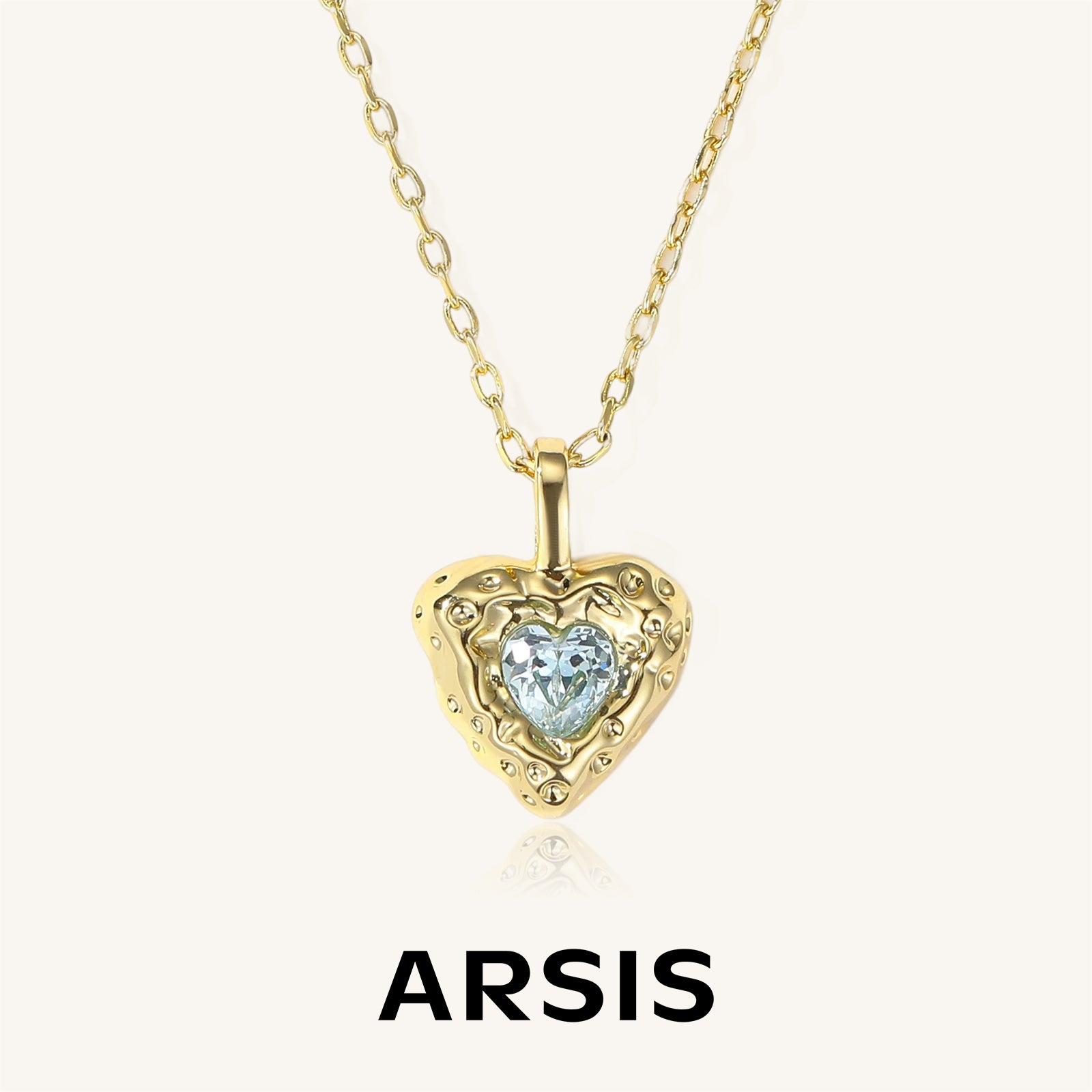 Innocence Age CZ Heart Pendant Necklace