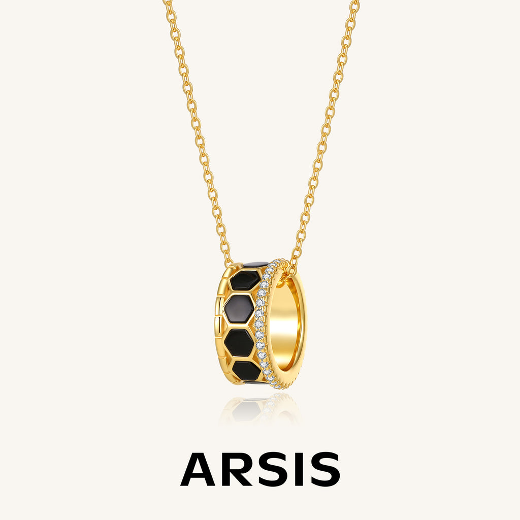 Innocence Age Hexagon Pendant Necklace