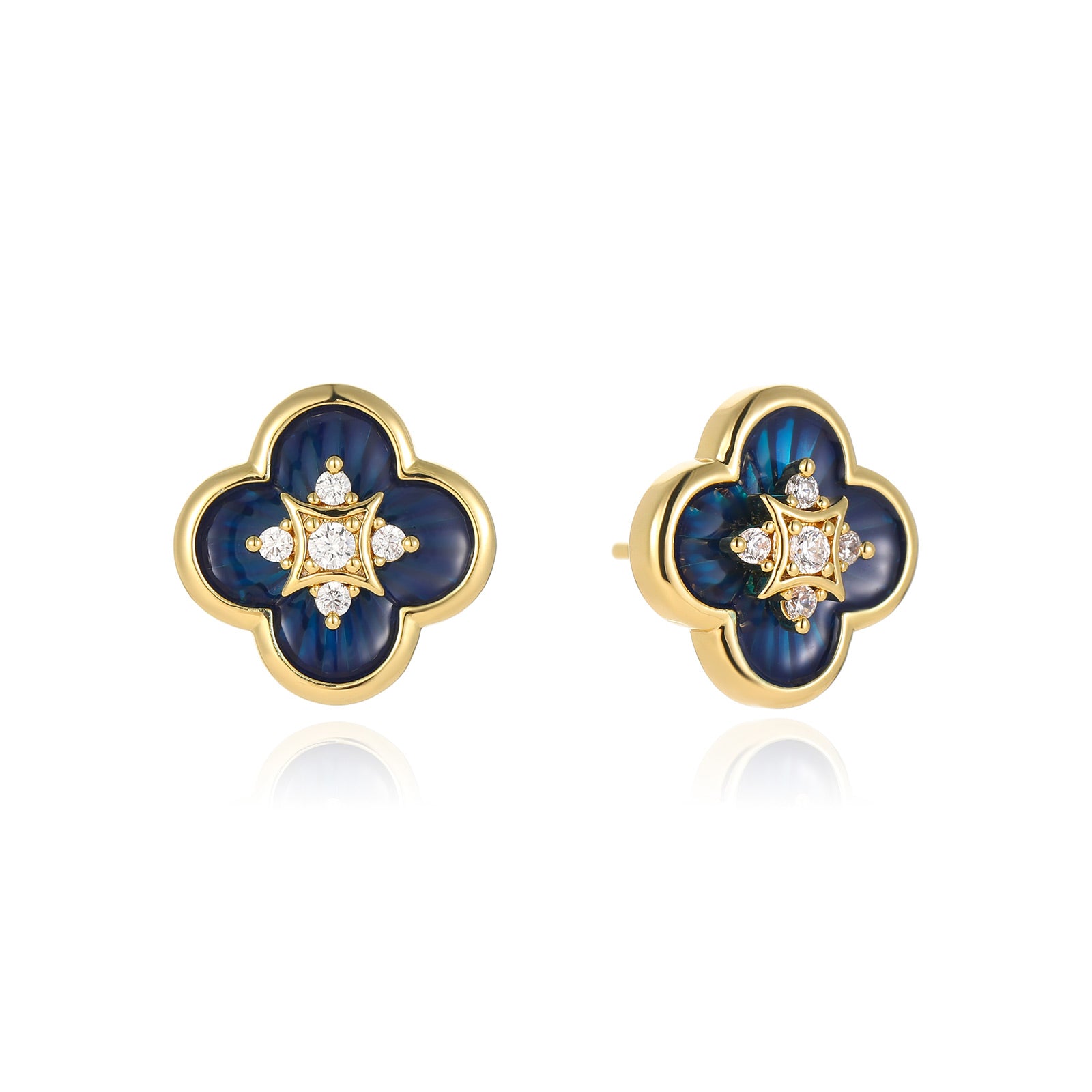 Secret Garden Clover Stud Earrings