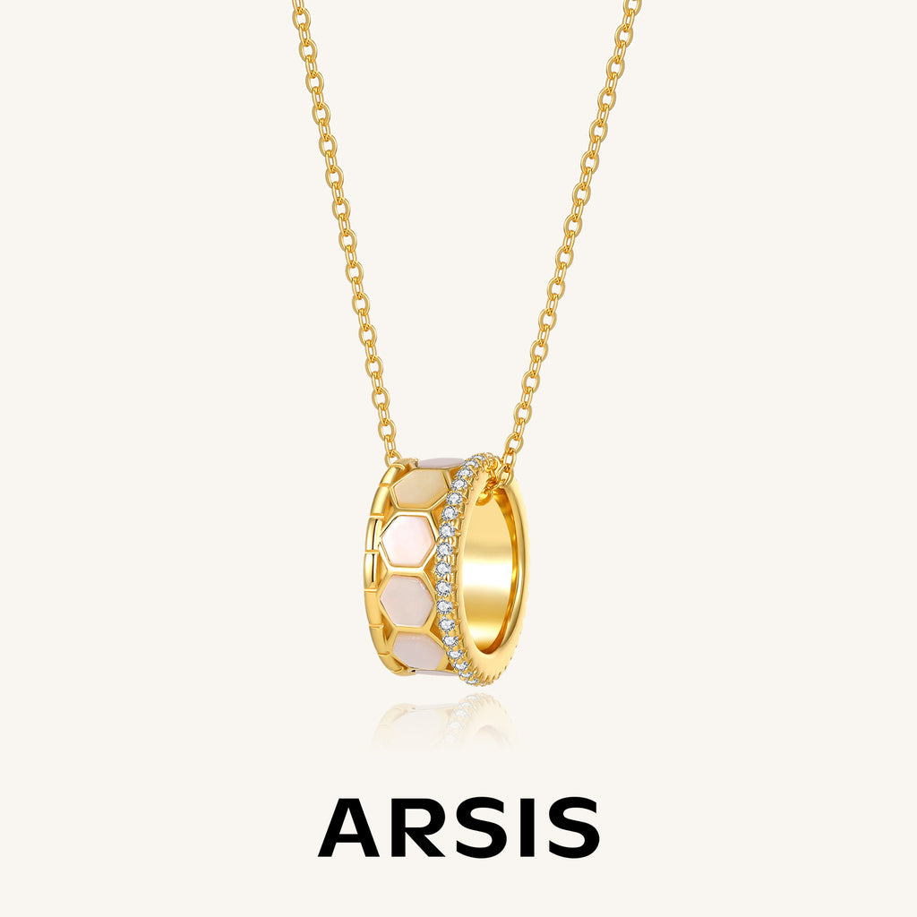 Innocence Age Hexagon Pendant Necklace