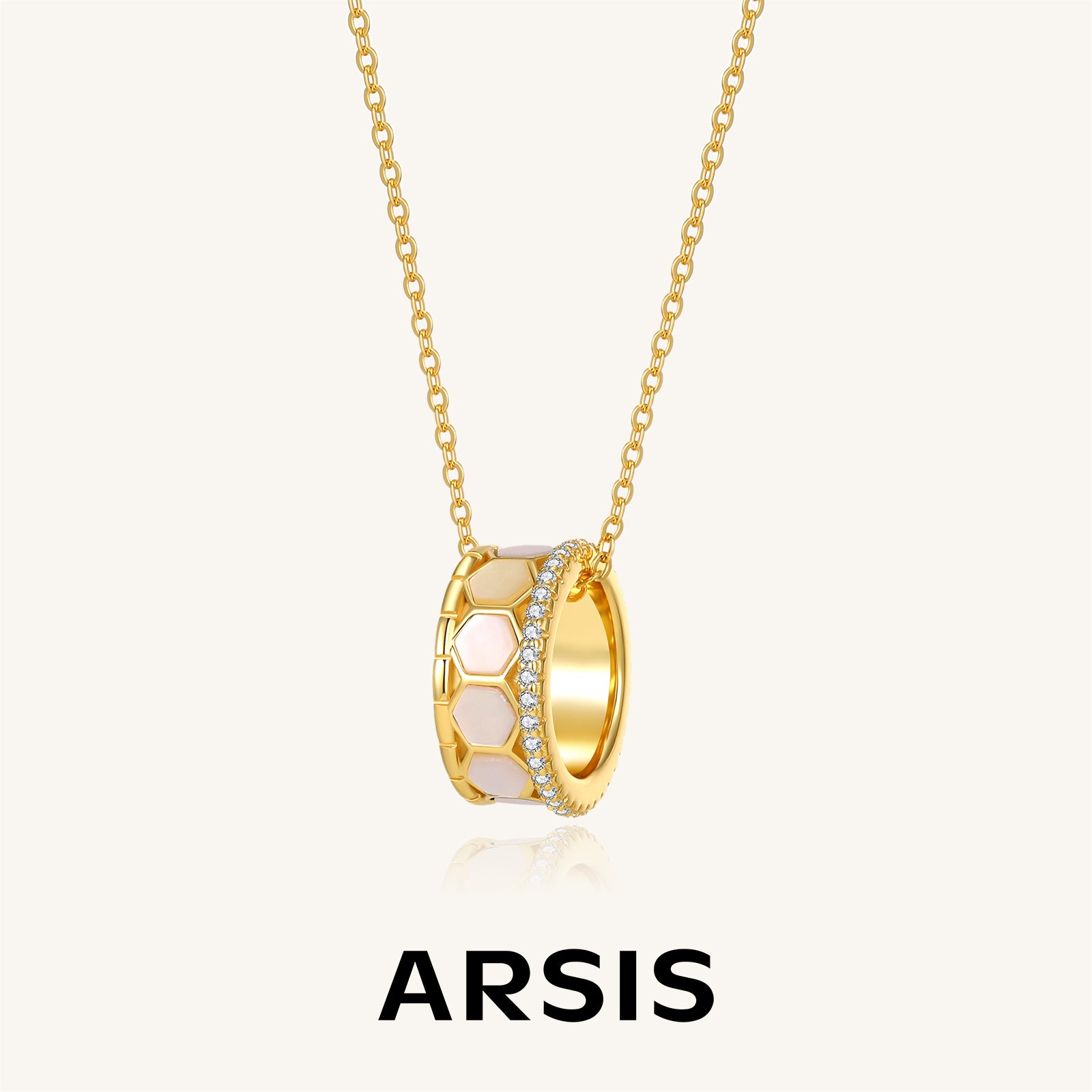 Innocence Age Hexagon Pendant Necklace
