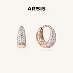 Crafted Bold Teardrop Hoop Earrings