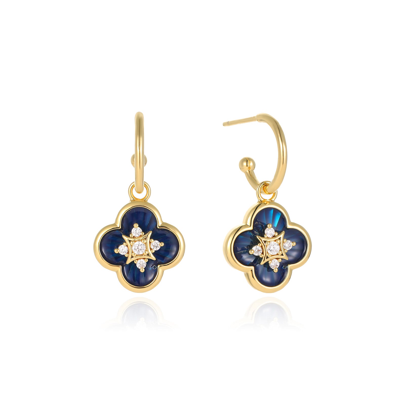 Secret Garden Clover Drop Earrings