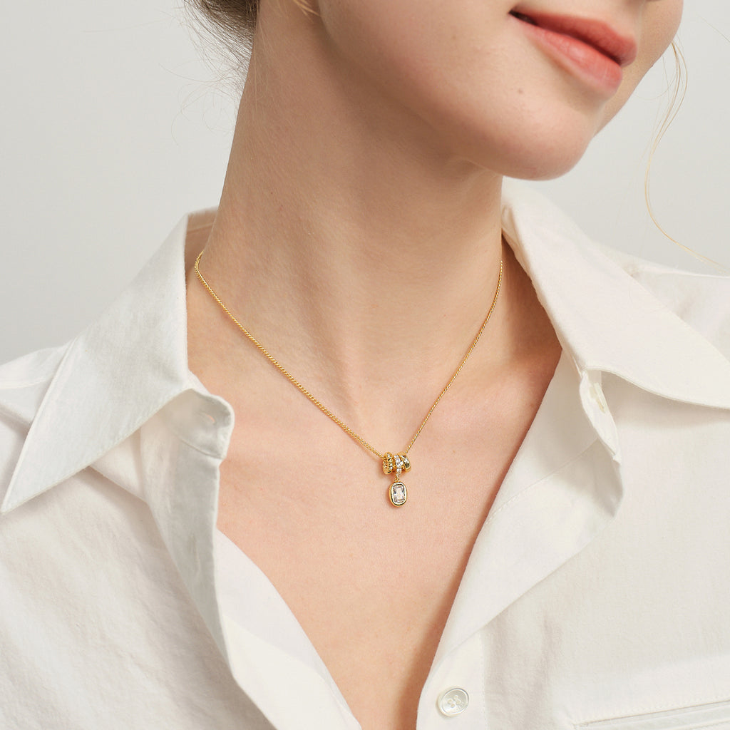 Lucia Sugar Cube Necklace