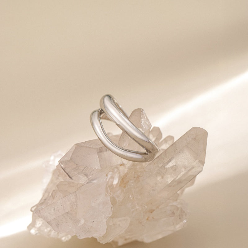 Crafted Spiral Open Ring