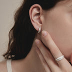 Midi Beach Hoop Earrings