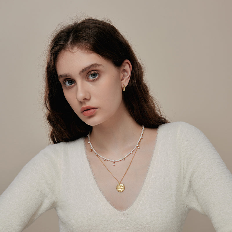 Courage Coin Pendant Necklace