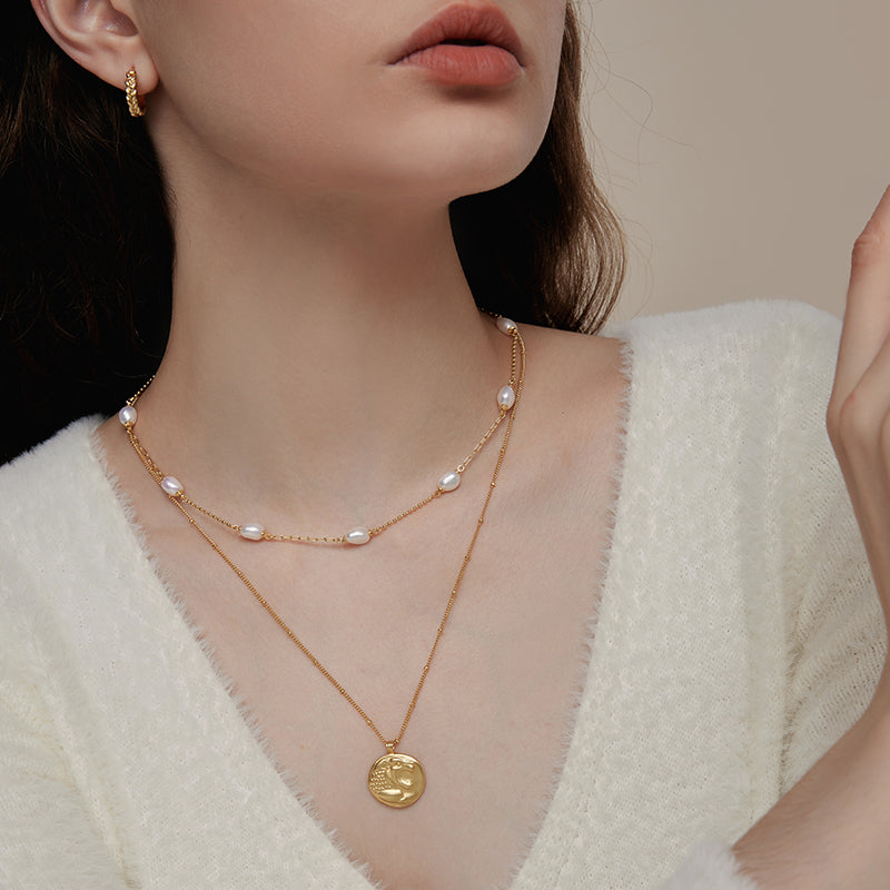 Courage Coin Pendant Necklace