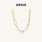 Baroque Pearl Patchwork Necklace