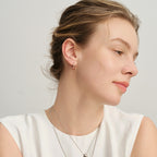 Crafted Bold Teardrop Hoop Earrings
