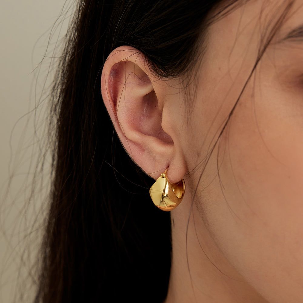 Mix & Match Chubby Dome Hoop Earrings