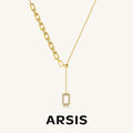 Medium Paperclip Lariat Necklace