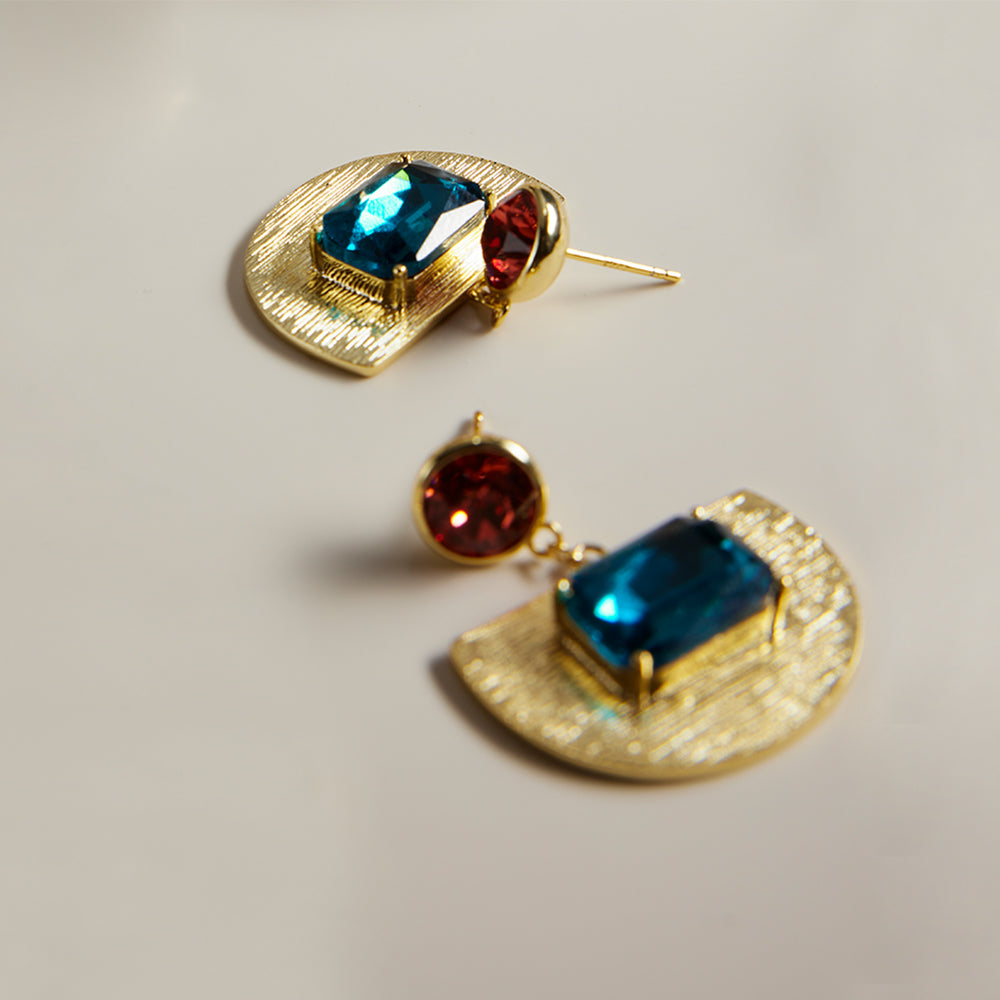Crystal Sunset Dangle Earrings