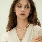 Artistic Initial Earrings with Ear Jackets